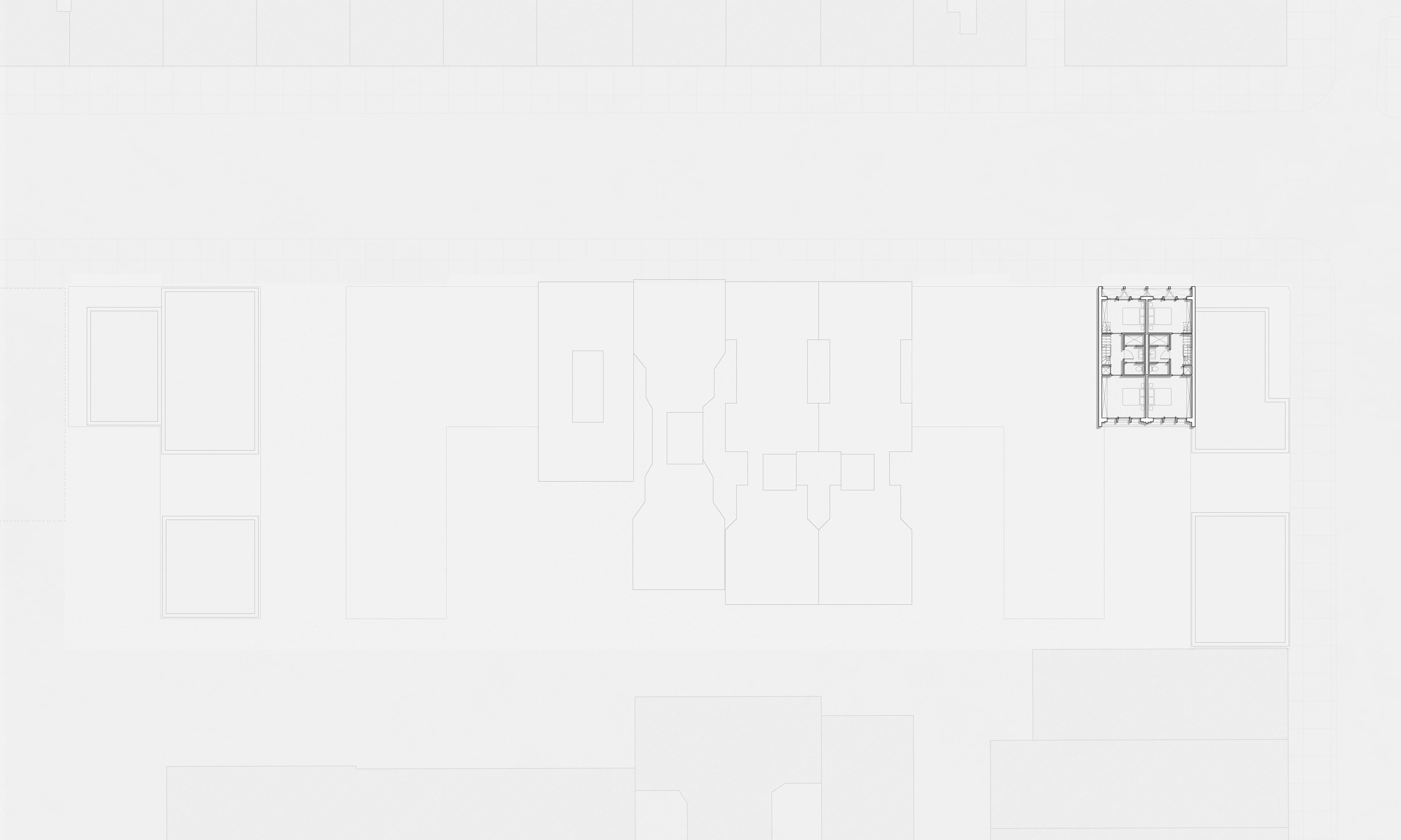 Tenth floor plan, drawn on the same sheet as the ground floor.